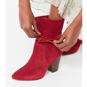 Red urban outfitters boots